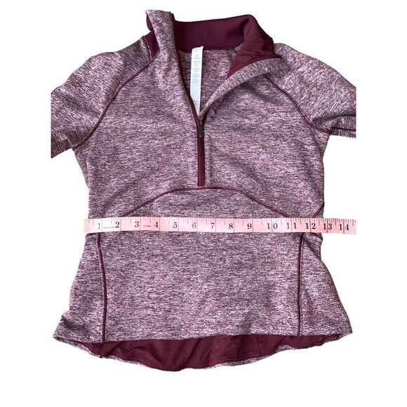 Lululemon Always Alert 1/2 Zip in Heathered Garnet - Picture 14 of 14